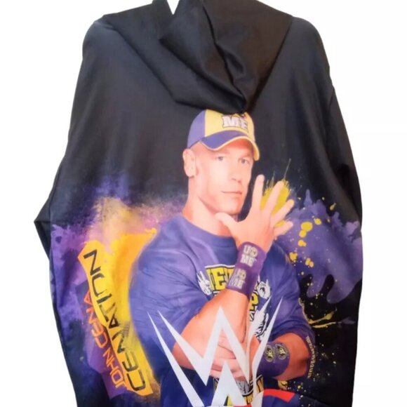 WWE John Cena Pullover all over print hoodie Men's Sz 3XL - Picture 2 of 2